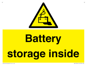 Battery storage inside